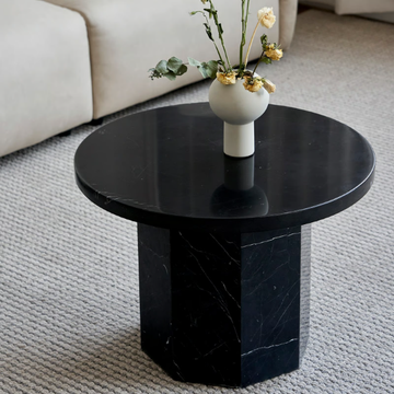 SUGAR CUBES - Round wood veneer coffee table for living room by grado design - view 3